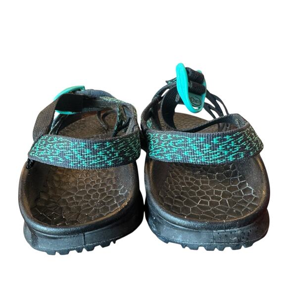 Chaco Women’s Updraft X2 Sandals Size 8 Teal/Black Ecotread Adjustable Hiking - Picture 4 of 6